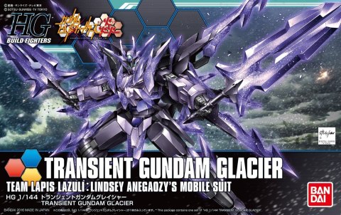 Figurka kolekcjonerska BANDAI HGBF 1/144 TRANSIENT GUNDAM GLACIER Figurka kolekcjonerska BANDAI HGBF 1/144 TRANSIENT GUNDAM GLACIER