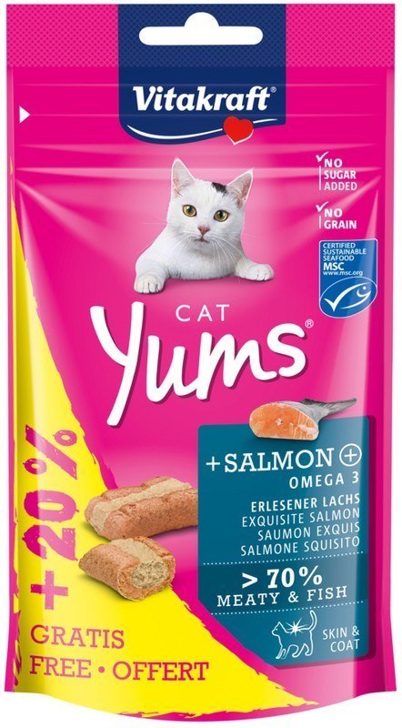 VITAKRAFT Yums łosoś - przysmak dla kota - 48g VITAKRAFT Yums łosoś - przysmak dla kota - 48g