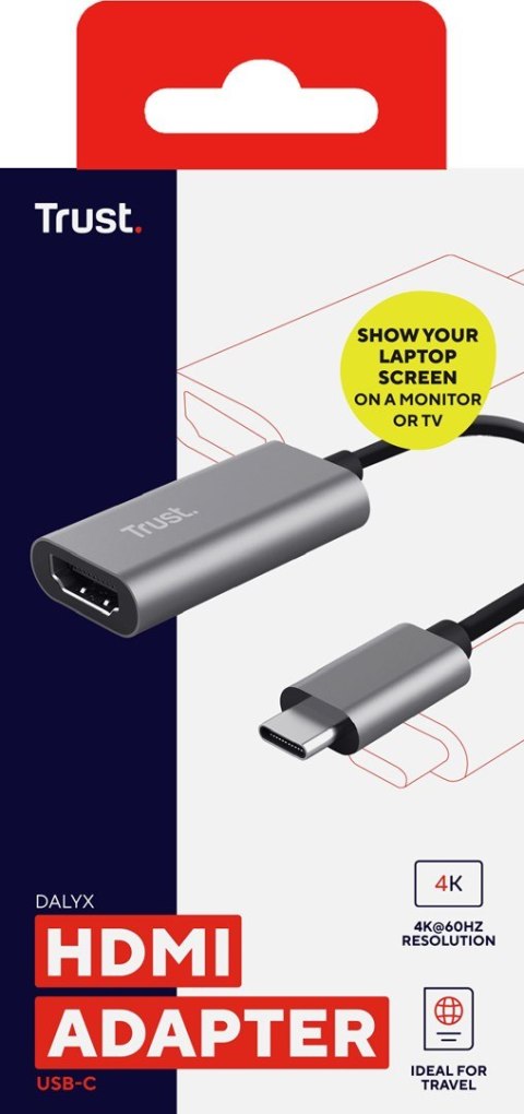 Adapter TRUST DALYX USB C HDMI (23774) Adapter TRUST DALYX USB C HDMI (23774)