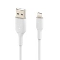 BELKIN KABEL PVC USB-A - LTG 15CM, BIAŁY (WYPRZEDAŻ)