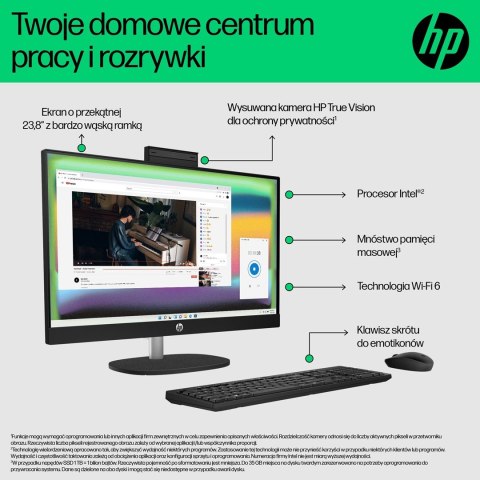 HP AIO 24-cr0011nw i5-1335U 23.8"FHD AG IPS 16GB DDR4 3200 SSD512 Intel Iris Xe Graphics Win11 2Y Shell White HP AIO 24-cr0011nw i5-1335U 23.8"FHD AG IPS 16GB DDR4 3200 SSD512 Intel Iris Xe Graphics Win11 2Y Shell White
