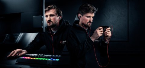 Słuchawki z mikrofonem TRUST GXT 408 Cobra czarno-czerwony Słuchawki z mikrofonem TRUST GXT 408 Cobra czarno-czerwony