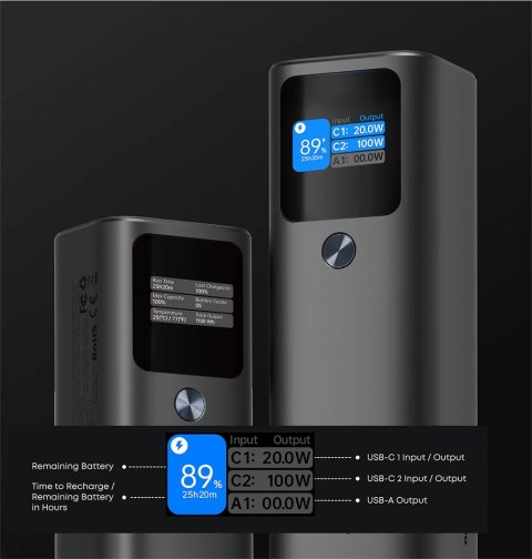 AUKEY POWER BANK PB-Y45 SPRINT X 27600MAH 140W AUKEY POWER BANK PB-Y45 SPRINT X 27600MAH 140W