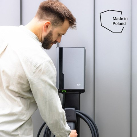 Green Cell GC HabuDen Wallbox 22 kW (7,5 m kabel): Green Cell GC HabuDen Wallbox 22 kW (7,5 m kabel):