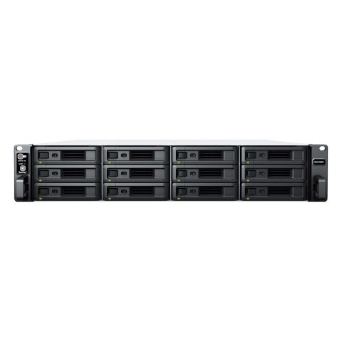 NAS Synology RS2423RP+; 2U RACK; 12x (3.5" SATA HDD/2.5" SATA HDD); AMD Ryzen V1780B; 8 GB DDR4 ECC UDIMM (max. 32GB), 2x 1GbE R NAS Synology RS2423RP+; 2U RACK; 12x (3.5" SATA HDD/2.5" SATA HDD); AMD Ryzen V1780B; 8 GB DDR4 ECC UDIMM (max. 32GB), 2x 1GbE R