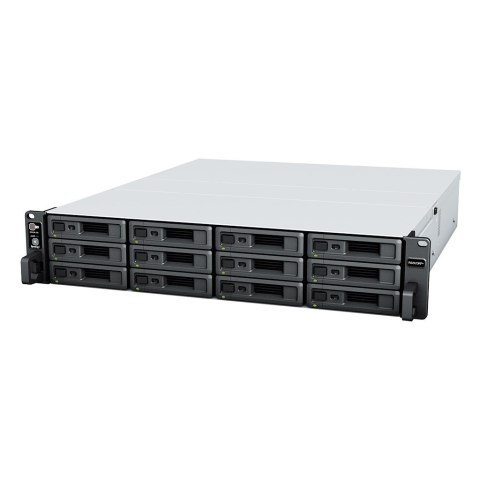 NAS Synology RS2423RP+; 2U RACK; 12x (3.5" SATA HDD/2.5" SATA HDD); AMD Ryzen V1780B; 8 GB DDR4 ECC UDIMM (max. 32GB), 2x 1GbE R NAS Synology RS2423RP+; 2U RACK; 12x (3.5" SATA HDD/2.5" SATA HDD); AMD Ryzen V1780B; 8 GB DDR4 ECC UDIMM (max. 32GB), 2x 1GbE R