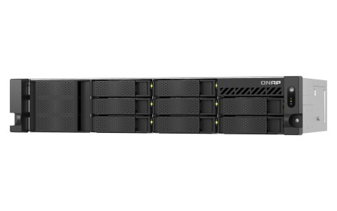 Qnap TS-855eU-8G, 2U, 8 x 2.5"/3.5" SATA, Intel Atom C5125 8C/8T, 8 GB SODIMM DDR4 (max. 64GB ), 2 x 2.5GbE, Single PSU Qnap TS-855eU-8G, 2U, 8 x 2.5"/3.5" SATA, Intel Atom C5125 8C/8T, 8 GB SODIMM DDR4 (max. 64GB ), 2 x 2.5GbE, Single PSU