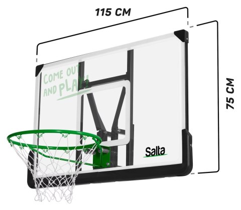 Salta Center kosz do koszykówki 115 cm x 75 cm Salta Center kosz do koszykówki 115 cm x 75 cm