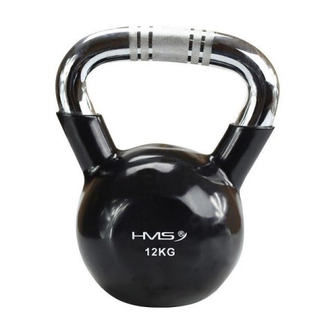 Kettlebell chromowany 12 kg czarny HMS KTC12 Kettlebell chromowany 12 kg czarny HMS KTC12