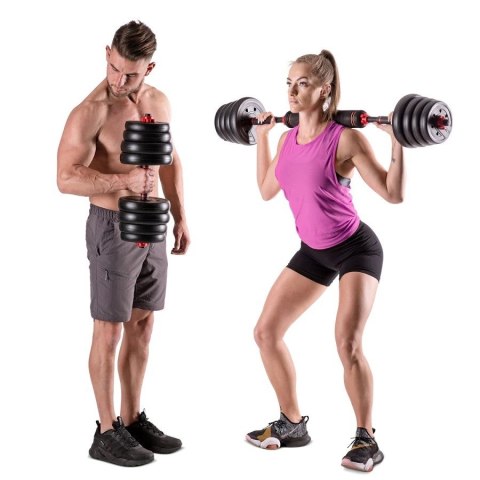 Zestaw ciężarów 6w1 HMS SGX130 (sztanga, sztangielki i kettlebell) w walizce 30kg Zestaw ciężarów 6w1 HMS SGX130 (sztanga, sztangielki i kettlebell) w walizce 30kg