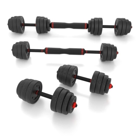 Zestaw ciężarów 6w1 HMS SGX130 (sztanga, sztangielki i kettlebell) w walizce 30kg Zestaw ciężarów 6w1 HMS SGX130 (sztanga, sztangielki i kettlebell) w walizce 30kg