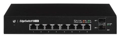 Switch Ubiquiti EdgeSwitch 8 PoE 10p PoE ( PoE+: 8;pasive) 130W Managed Gigabit (ES-8-150W-EU)