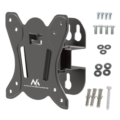MACLEAN UCHWYT DO TELEWIZORA LUB MONITORA MAX. VESA 100X100, 13-32", 30KG, CZARNY MC-415 MACLEAN UCHWYT DO TELEWIZORA LUB MONITORA MAX. VESA 100X100, 13-32", 30KG, CZARNY MC-415