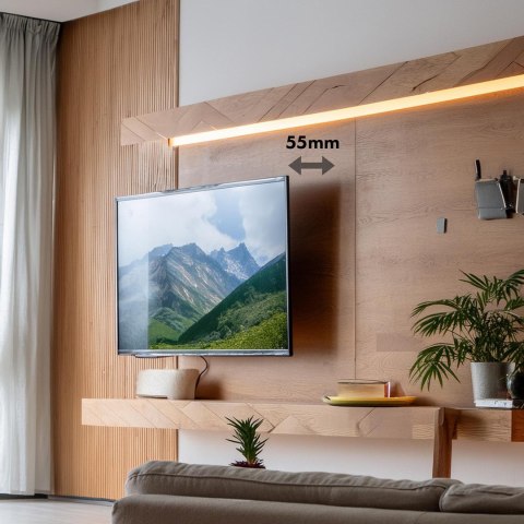 MACLEAN UCHWYT DO TELEWIZORA LUB MONITORAMAX. VESA 200X200, 23-43", 30KG, CZARNY MC-414 MACLEAN UCHWYT DO TELEWIZORA LUB MONITORAMAX. VESA 200X200, 23-43", 30KG, CZARNY MC-414