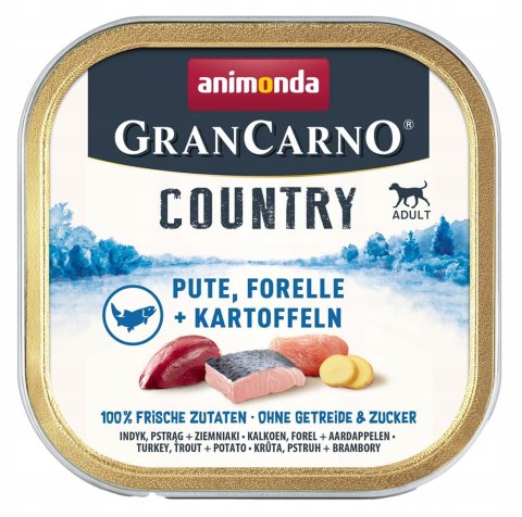 Animonda GranCarno Country indyk,pstrąg,ziem. 150g Animonda GranCarno Country indyk,pstrąg,ziem. 150g