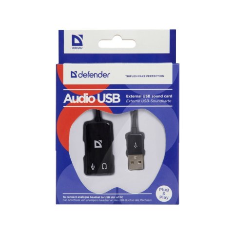 DEFENDER KARTA DŹWIĘKOWA AUDIO USB 63002 DEFENDER KARTA DŹWIĘKOWA AUDIO USB 63002