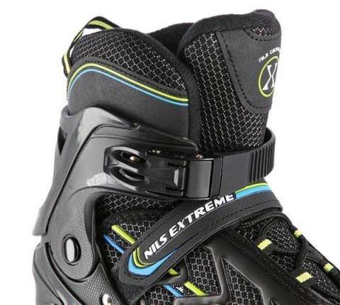 Łyżworolki NILS Extreme NA1128 czarno-limonkowe rozm. L (39-42) Łyżworolki NILS Extreme NA1128 czarno-limonkowe rozm. L (39-42)