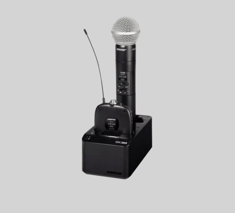 Shure - SBC203-E - Podwójna ładowarka do akumulatorów SB903 /nadajników SLXD1, SLXD2 Shure - SBC203-E - Podwójna ładowarka do akumulatorów SB903 /nadajników SLXD1, SLXD2