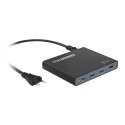 Stacja dokująca z zasilaczem j5create 90W Built in USB-C Travel Dock - EU 1xHDMI/2XUSB3.0/1xUSB-C czarna JCDP392-EN (WYPRZEDAŻ)