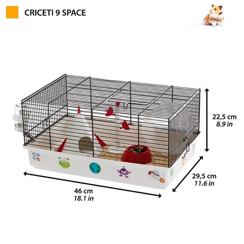 CRICETI 9 'KOSMOS' - klatka dla chomików CRICETI 9 'KOSMOS' - klatka dla chomików