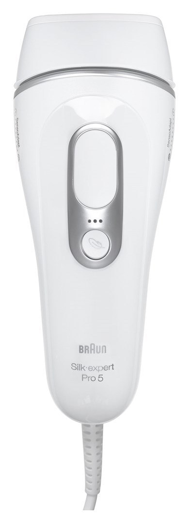 Depilator Braun Silk-expert Pro 5 PL5145 IPL biało-srebrny Depilator Braun Silk-expert Pro 5 PL5145 IPL biało-srebrny