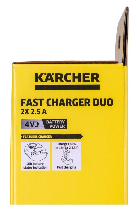 Szybka ładowarka KARCHER Duo BatteryPower 4V 2x2,5A 2.443-060.0 Szybka ładowarka KARCHER Duo BatteryPower 4V 2x2,5A 2.443-060.0