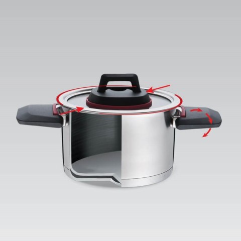 Garnek ze skład.uszami+pokrywka MR-3530-22 4,2L Garnek ze skład.uszami+pokrywka MR-3530-22 4,2L