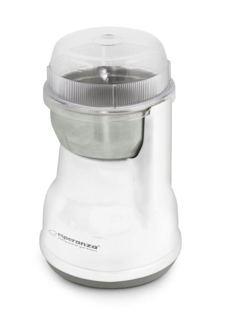 Młynek do kawy Esperanza Lungo EKC002W (160W; udarowy; kolor biały) Młynek do kawy Esperanza Lungo EKC002W (160W; udarowy; kolor biały)