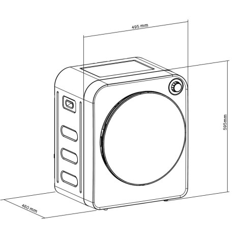 GREENBLUE SUSZARKA ELEKTRYCZNA BĘBNOWA DO UBRAŃ 3KG WSAD GB410 GREENBLUE SUSZARKA ELEKTRYCZNA BĘBNOWA DO UBRAŃ 3KG WSAD GB410