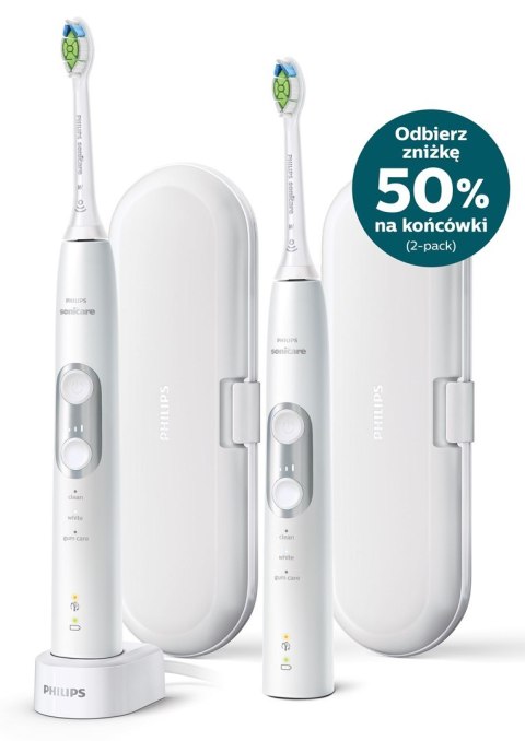 Szczoteczki do zębów Philips HX6877/34 (soniczna; kolor biały) Szczoteczki do zębów Philips HX6877/34 (soniczna; kolor biały)