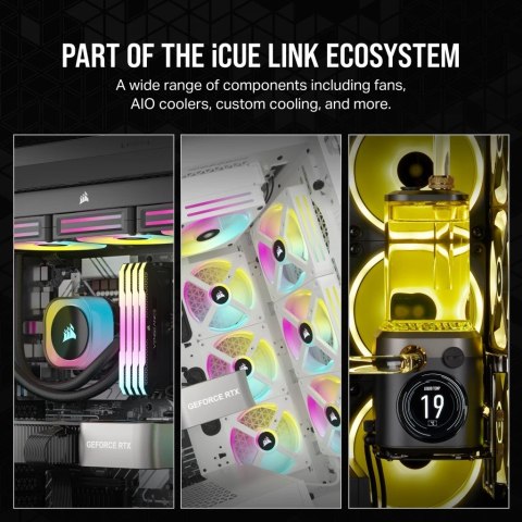 Chłodzenie wodne Corsair iCUE LINK H100i RGB Black Chłodzenie wodne Corsair iCUE LINK H100i RGB Black