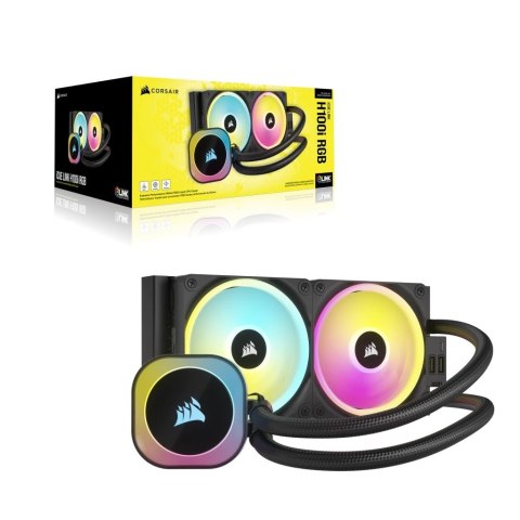 Chłodzenie wodne Corsair iCUE LINK H100i RGB Black Chłodzenie wodne Corsair iCUE LINK H100i RGB Black
