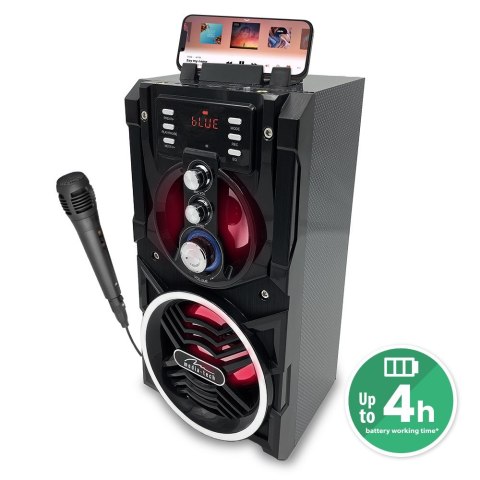 MEDIA-TECH PARTYBOX BT-KOMPAKTOWY GŁOSNIK BLUETOOTH STEREO Z WBUDOWANYM GŁOSNIKIEM BASOWYM, FUNKCJA KARAOKE MT3150 MEDIA-TECH PARTYBOX BT-KOMPAKTOWY GŁOSNIK BLUETOOTH STEREO Z WBUDOWANYM GŁOSNIKIEM BASOWYM, FUNKCJA KARAOKE MT3150