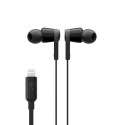 Słuchawki przewodowe Belkin SoundForm Wired Earbuds with Lightning Connector IPX5 Black