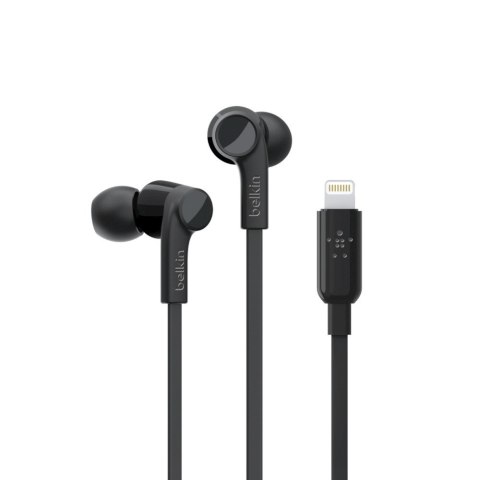 Słuchawki przewodowe Belkin SoundForm Wired Earbuds with Lightning Connector IPX5 Black Słuchawki przewodowe Belkin SoundForm Wired Earbuds with Lightning Connector IPX5 Black