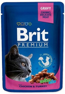 BR.CAT POUCHES CHICKEN&TURKEY - mokra karma dla kota - 100g