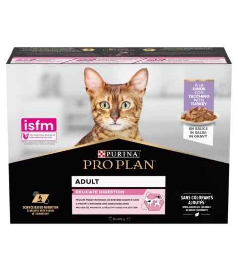 Purina Pro Plan Delicate Indyk Multipack 10x85g Purina Pro Plan Delicate Indyk Multipack 10x85g