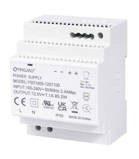 Zasilacz Yingjiao DIN YSDS 12V 4,5A 54W Zasilacz Yingjiao DIN YSDS 12V 4,5A 54W