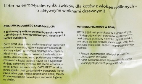 JRS Cat'S Best Original - drewniany żwirek dla kota (zbrylający) 4,3kg JRS Cat'S Best Original - drewniany żwirek dla kota (zbrylający) 4,3kg