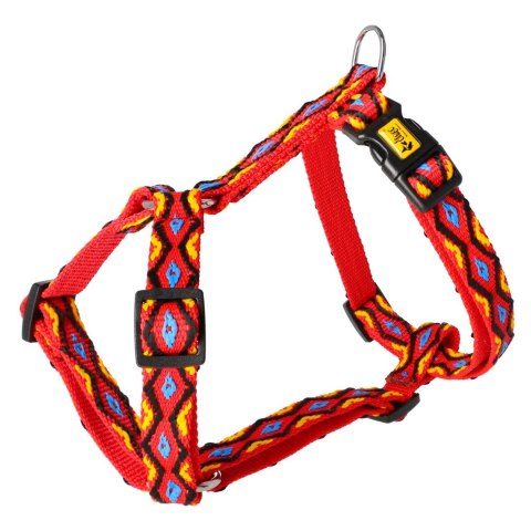 DINGO szelki dwupaskowe guard - Winnetou szer. 2,0 cm, rozmiar m (2,0 cm: 38-70 cm) czerwień DINGO szelki dwupaskowe guard - Winnetou szer. 2,0 cm, rozmiar m (2,0 cm: 38-70 cm) czerwień