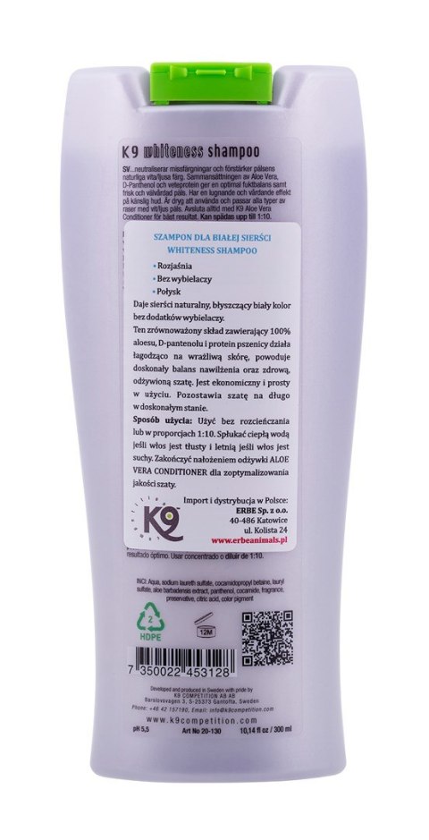 Nature's Protection K9 Whiteness Shampoo 300 ml Nature's Protection K9 Whiteness Shampoo 300 ml