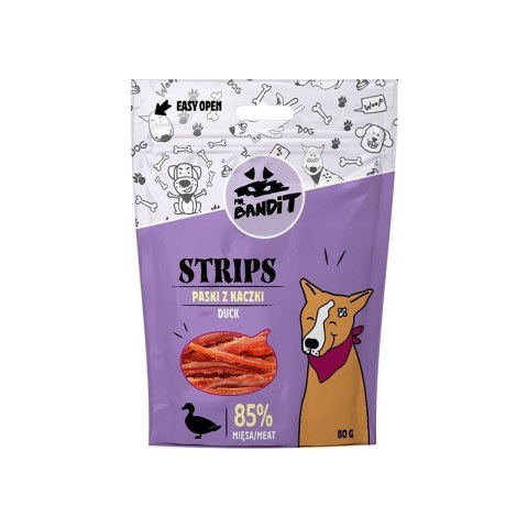 VetExpert Mr. Bandit STRIPS paski z kaczki 80g VetExpert Mr. Bandit STRIPS paski z kaczki 80g