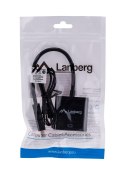 Adapter Lanberg AD-0017-BK (HDMI M - D-Sub (VGA) F; 0,20m; kolor czarny)