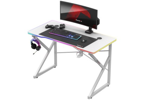 Biurko gamingowe Huzaro Hero 1.7 RGB White Biurko gamingowe Huzaro Hero 1.7 RGB White