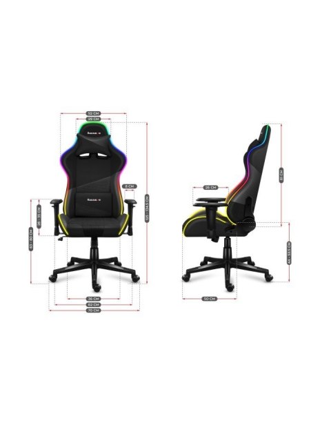 Fotel gamingowy Huzaro Force 6.2 Black RGB Fotel gamingowy Huzaro Force 6.2 Black RGB
