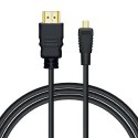 SAVIO KABEL HDMI (M) - MICRO HDMI (M), 2M, CZARNY, CL-40/M