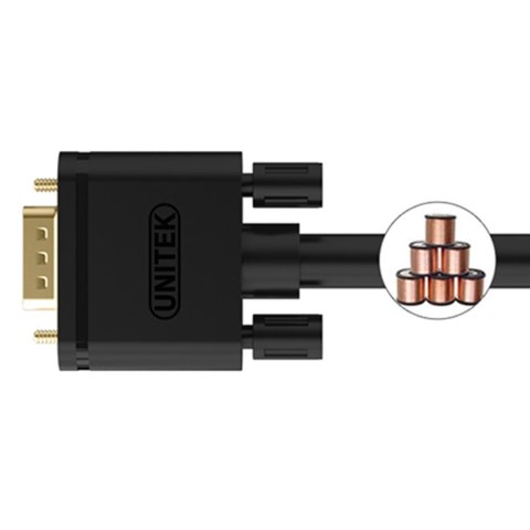 UNITEK PRZEWÓD VGA PREMIUM HD M/M 1.5M, Y-C503G UNITEK PRZEWÓD VGA PREMIUM HD M/M 1.5M, Y-C503G