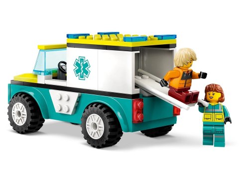 LEGO City 60403 Karetka i snowboardzista LEGO City 60403 Karetka i snowboardzista