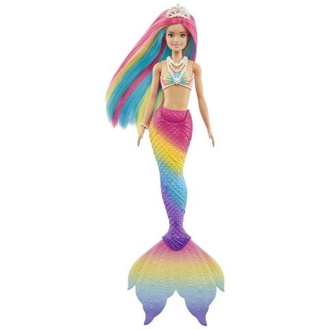 Barbie Syrenka Tęczowa Przemiana Lalka GTF89 Barbie Syrenka Tęczowa Przemiana Lalka GTF89