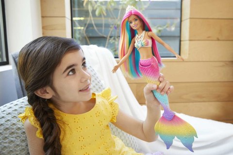 Barbie Syrenka Tęczowa Przemiana Lalka GTF89 Barbie Syrenka Tęczowa Przemiana Lalka GTF89